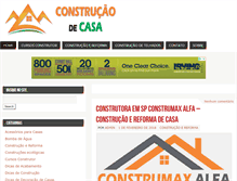 Tablet Screenshot of construcaodecasa.com